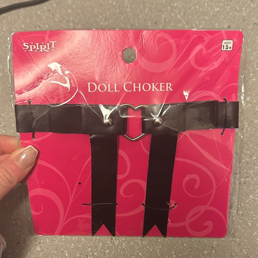 Black Heart Doll Choker